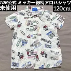 Tokyo Disney Resort 120cm ミッキー 総柄 アロハシャツ