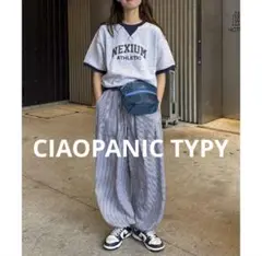 CIAOPANIC TYPY ミニ裏毛カレッジロゴ半袖スウェット　セール　新品