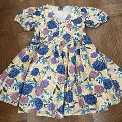 tea 花柄 ドッグ柄半袖ワンピース 4サイズ