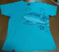 オジコ OJICO 男女兼用 飛行機プリント 半袖 Tシャツ