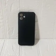 iPhone12 ケース ブラック ワイヤレス充電対応 マット感