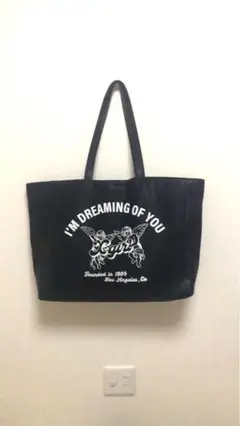 ★美品★FAUX LEATHER BIG TOTE BAG x-girl