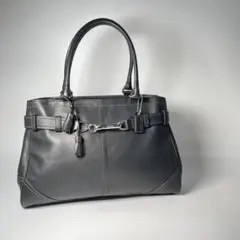 レザー コーチ COACH ハンドバッグ トートバッグ ブラック