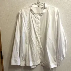 ユニクロ+ J ジルサンダー　ホワイト 長袖シャツ Lサイズ