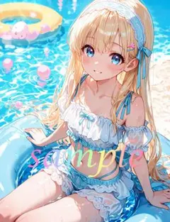 c205 美少女 かわいい イラスト 下着 コスプレ セクシー A4ポスター