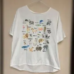 動物イラスト オーバーサイズTシャツ