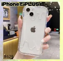 iPhone15PLUS 大人気 アイス スマホ ケース 可愛い クリア