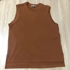 ユニクロ×マメクロゴウチ　エアリズムコットンオーバーサイズT ブラウン M