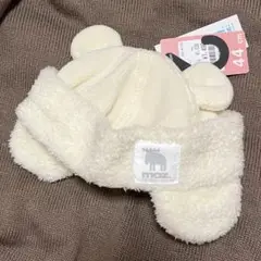 MOZ ベビー　帽子　くまみみ　うさみみ　ニット帽　新生児　44