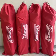 4脚セット コールマン(Coleman) チェア ツーウェイチェアレッド