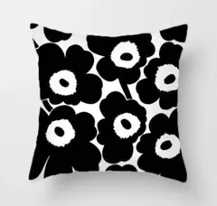 マリメッコ marimekko クッションカバー ブラック 55cm×59cm