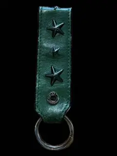 JIMMY CHOO 本革 スタースタッズ キーチェーン(キーホルダー)