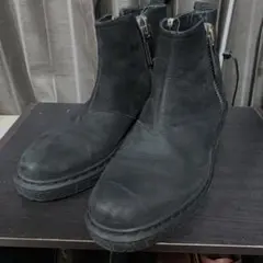 美品 EMPORIO ARMANI サイドジップブーツ 684 7 黒