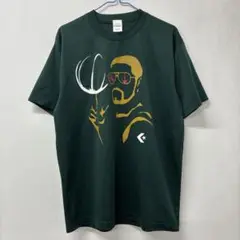 CONVERSE Tシャツ 半袖　L ダークグリーン　サ85