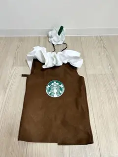スターバックス キッズ ワンピース エプロン風
