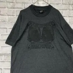 USA製90sヴィンテージTシャツ！シングルステッチ　グレー半袖古着　XL730