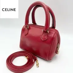 【美品】 セリーヌ ミニ 2way ボストンバッグ ハンドバッグ トリオンフ