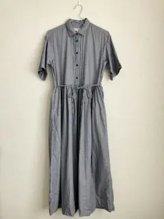 UNIQLO ユニクロ　半袖 シャツワンピース ロング　Mサイズ　イネス