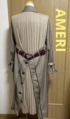 アメリ AMERI バックプリーツ トレンチコート