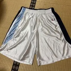 Champion バスケットボールパンツ XXL ホワイト/ネイビー