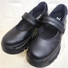 【極美品】ZARA バレエフラットスニーカー ブラック 38サイズ 24.5cm