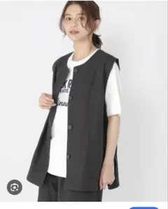 スタディオクリップ　コットンワークベスト