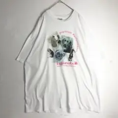 3181　ヘインズ　アニマル　犬　半袖　Tシャツ　ビッグサイズ　白