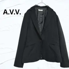 a.v.v アーヴェヴェ 黒 テーラードジャケット セレモニー M