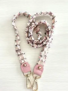 Mayuko Chenille ツイードパールショルダーストラップ