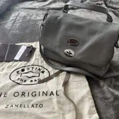 ZANELLATO POSTINA グレー ショルダーバッグ