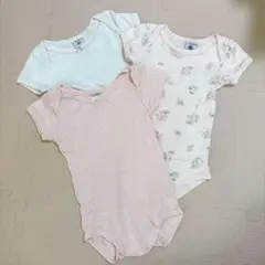 プチバトー　肌着　ロンパース　３点セット