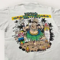 80s Tシャツ 原始家族フリントストーン カートゥーン ヴィンテージ