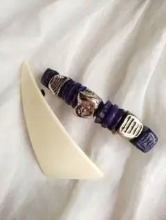 未使用 日本製アイボリーバレッタとアンティーク風バレッタ vintage