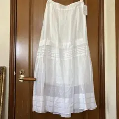 ★新品タグ付★shenery★タックデザインリネンシアスカート
