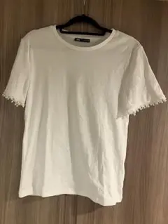 ZARA ホワイト Tシャツ EUR XL