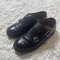 UNITED ARROWS レザー ダブルモンク スニーカー サイズ41 メンズ
