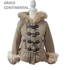 GRACE CONTINENTAL ダッフルダウン ショートコート カーキ