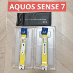 AQUOS Sense7 フィルム 用 ガラスフィルム 2枚セット