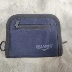 DUARIG 二つ折り財布 ネイビー