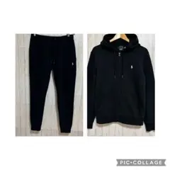 【極美品】ラルフローレン ダブルニット スウェット セットアップ ポニーロゴ