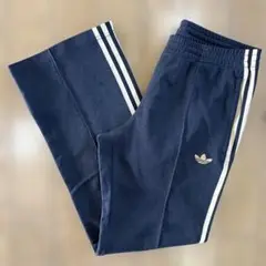 adidas 90s ファイヤーバード トラックパンツ 古着 黒 XLサイズ