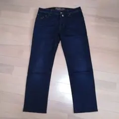 JACOB COHEN ダークブルー ストレートデニム