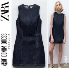 ZARA デニムワンピース ノースリーブ