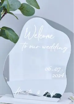 ⑤結婚式 ウェルカム スペース ステッカー ミラー ボード 受付 オーダー