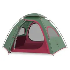 テント キャンプテント ツーリングドーム 2〜3人用 グリーン レッド