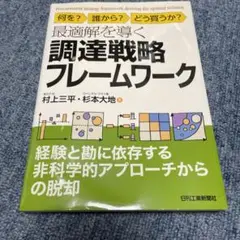 最適解を導く調達戦略フレームワーク : 何を?誰から?どう買うか?
