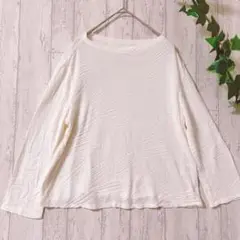 Liliane Burtyリリアンビューティ　軽量　ホワイト 長袖 Tシャツ