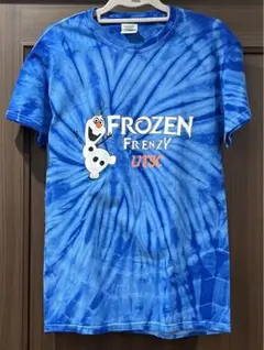 US古着 オラフ モチーフ タイダイ Tシャツ