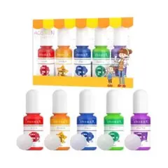 レジン着色料 UV レジン様染料 エポキシ樹脂顔料 5色