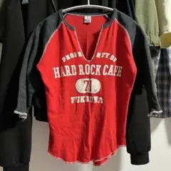 HARD ROCK CAFE FUKUOKA ラグラン Tシャツ 7分丈